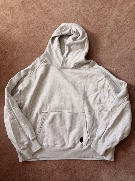 FP Movement by Free People Tops - FP Movement A Cut Above Light Gray Pullover Hoodie 100% Cotton Large